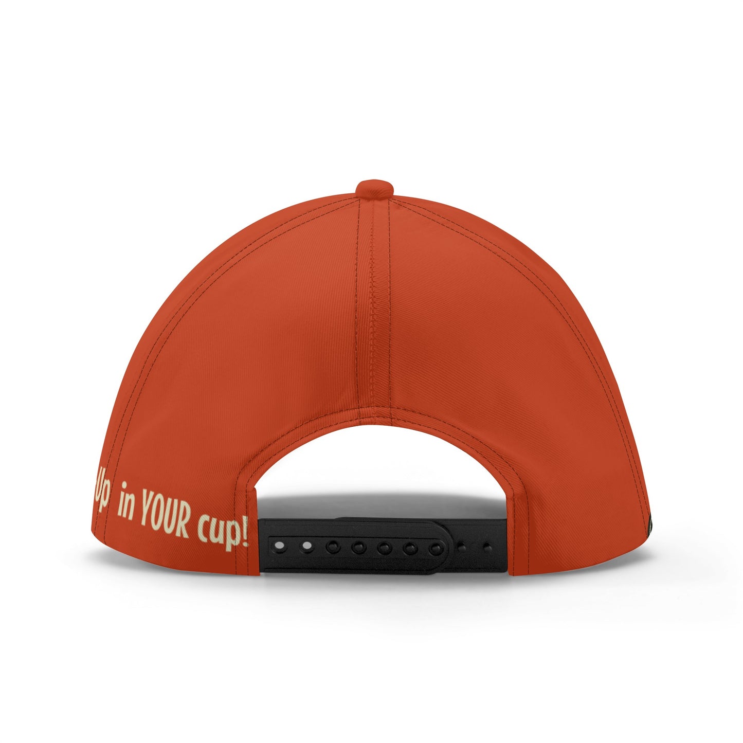 Sure Bet Orange Baseball Cap, All-Over Printing