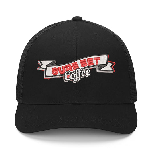 Sure Bet Coffee Embroidered TRUCKER Hat