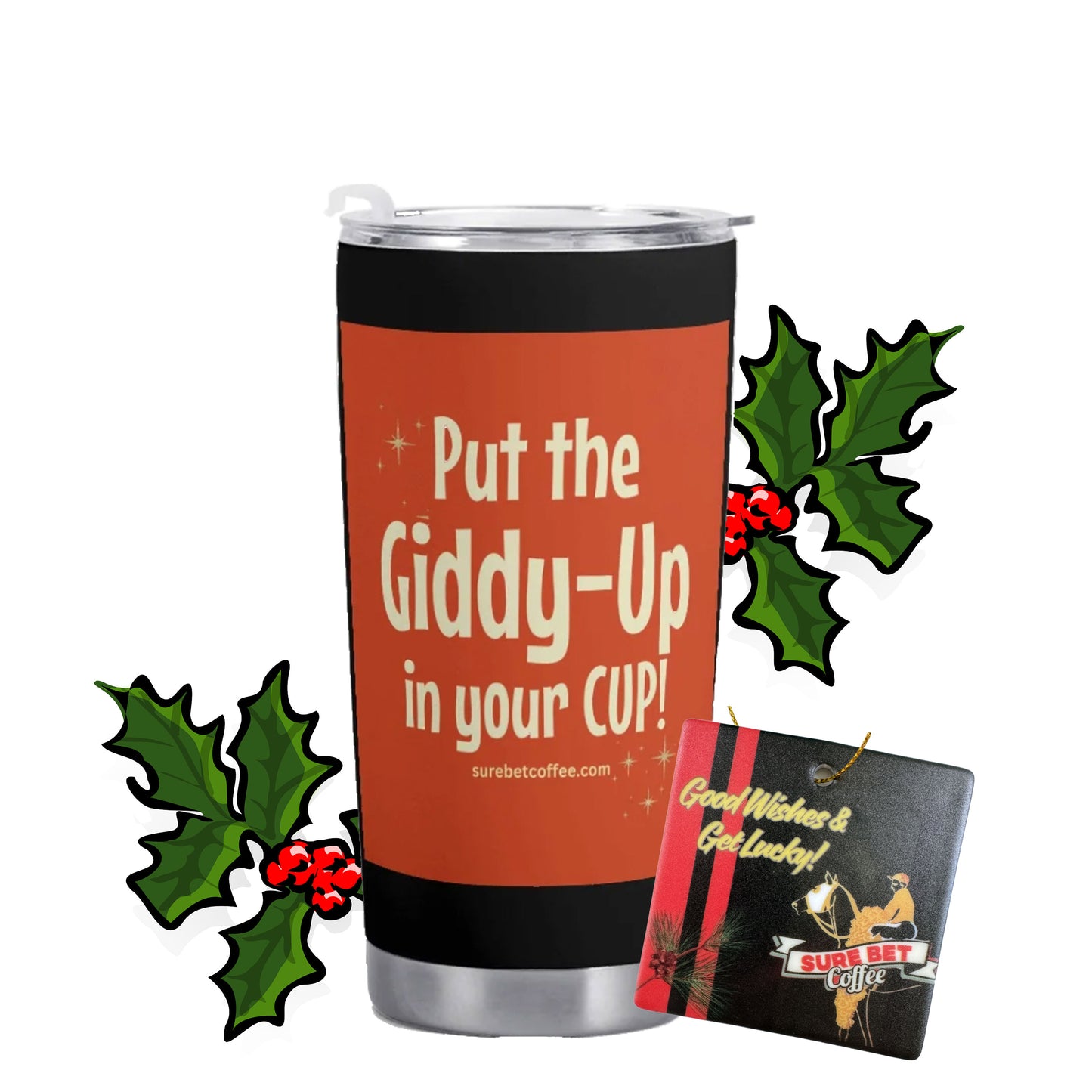 Tumbler and Ceramic Ornament Bundle!