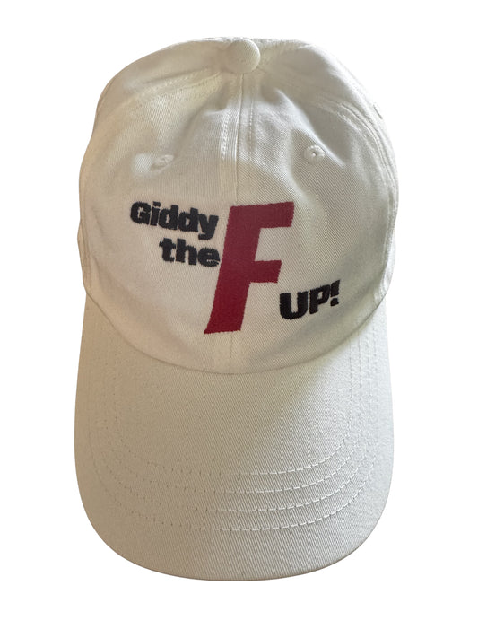 Embroidered Cotton Cap-- Giddy the F Up!